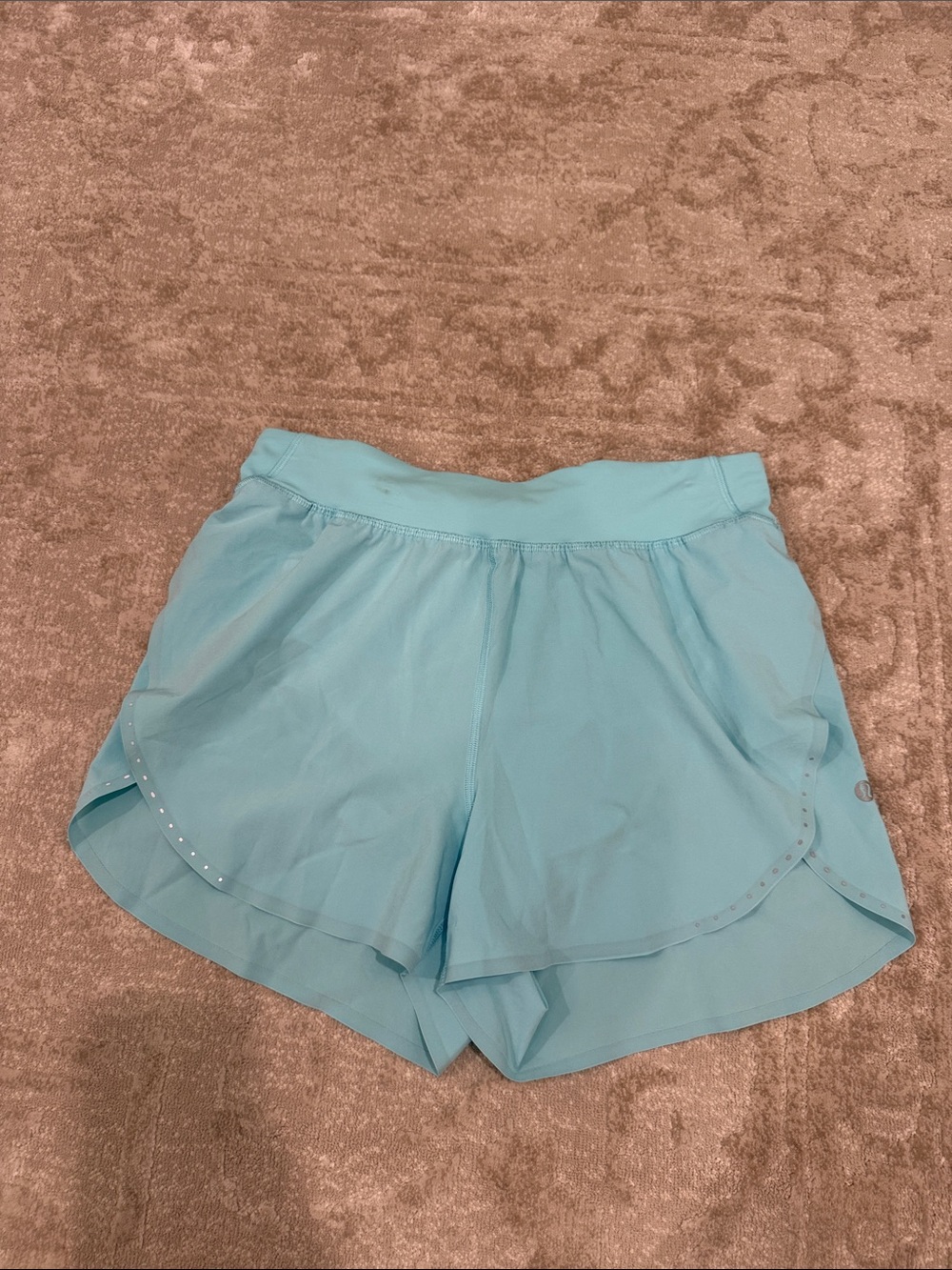 lululemon athletica Light Blue Layered Athletic Shorts